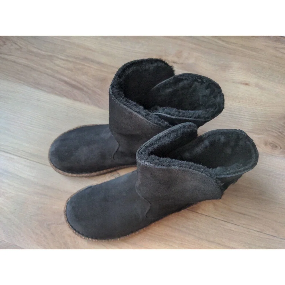 Birkenstock Uppsala Shearling Pull On Boots Black - Picture 3 of 11